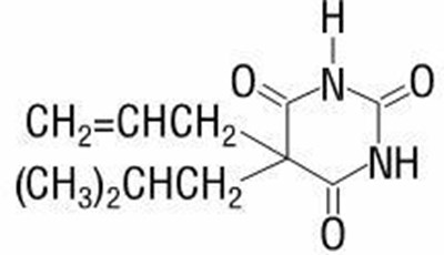 Image Of Butalbital Chemical Structure (Butalbital Chemical Structure)